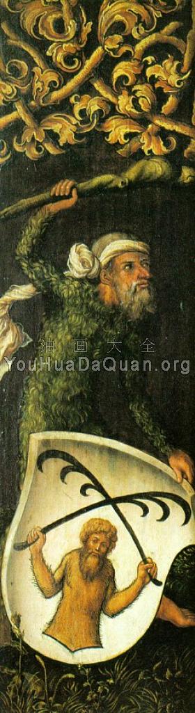 Sylvan Men with Heraldic Shields - 阿尔弗雷德·丢勒